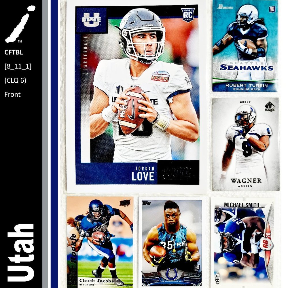 Utah State Aggies  6 Card Lot - CFTBL [8_11_1]
